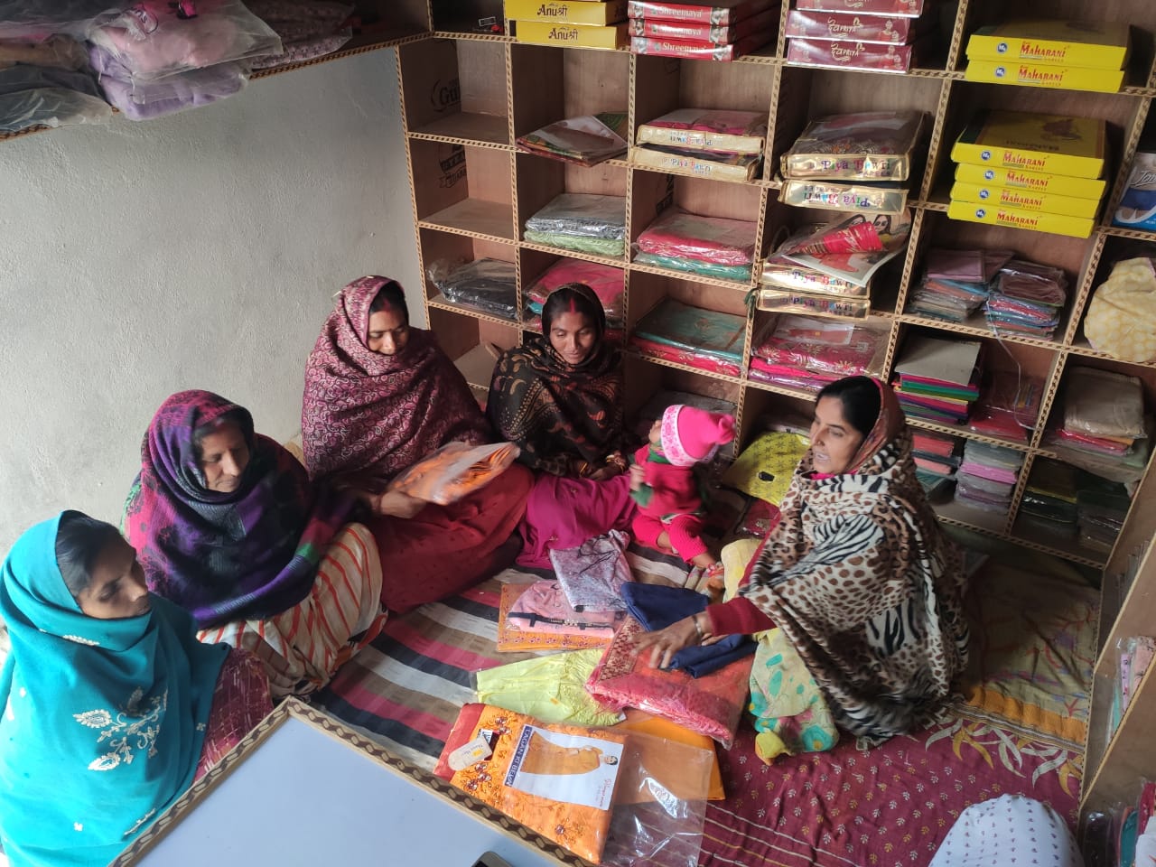 VEENA DEVI AT HER SHOP